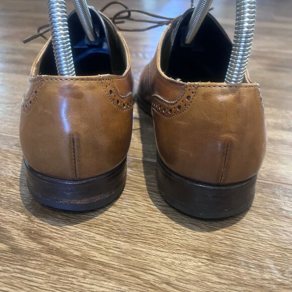 Cole Haan Oxford Shoes Men's 8.5 D Brown Cap Toe Leather USA Made Lace Up Dress - Picture 6 of 16